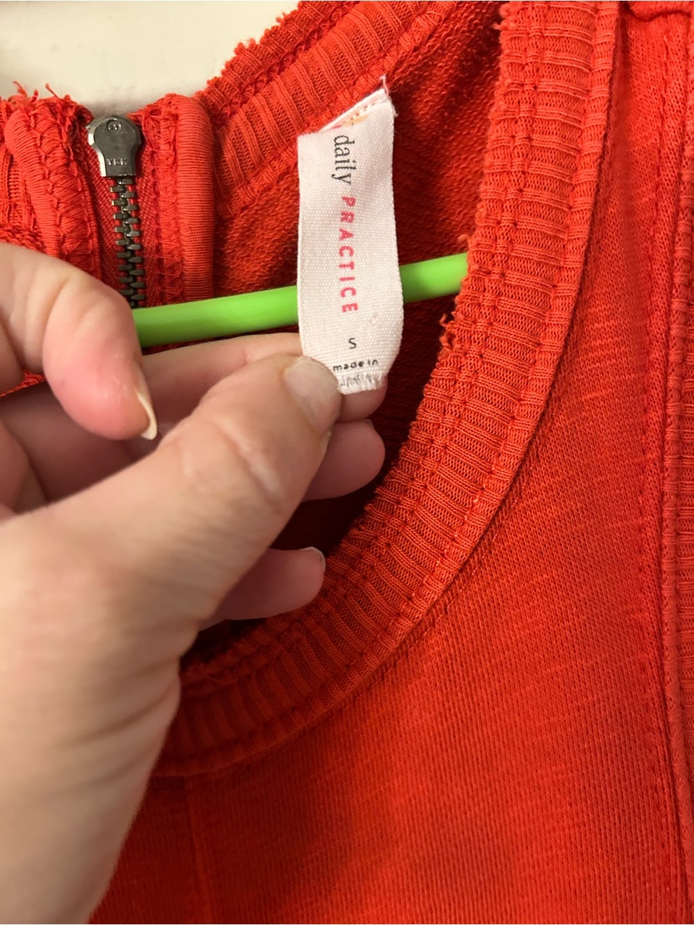 Anthropologie daily practice Red Wide-Leg ribbed Jumpsuit - Picture 10 of 10